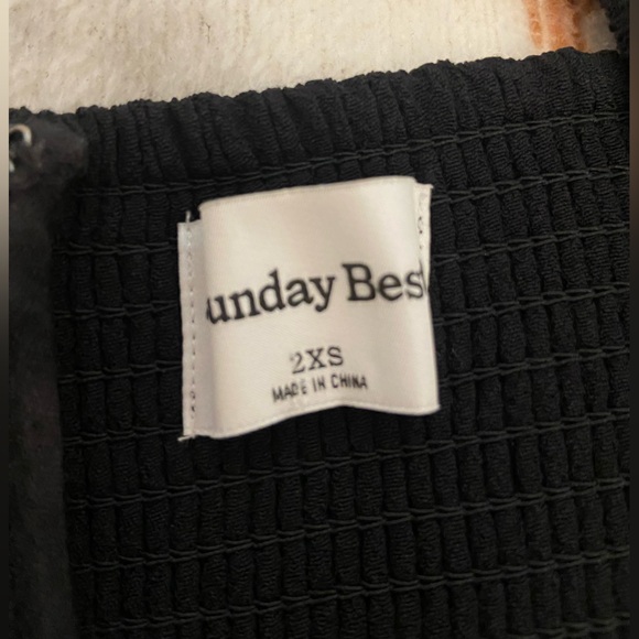 Sunday Best Delilah Long Sleeve Mini Dress Black - Picture 4 of 4